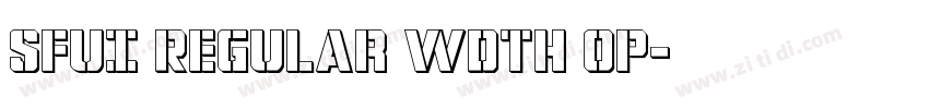 SFUI Regular wdth op字体转换
